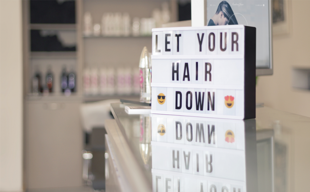 Let your hair down display